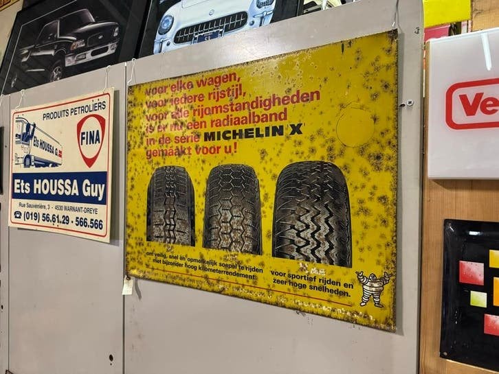 Vintage Michelin X Reclamebord, Verzamelen