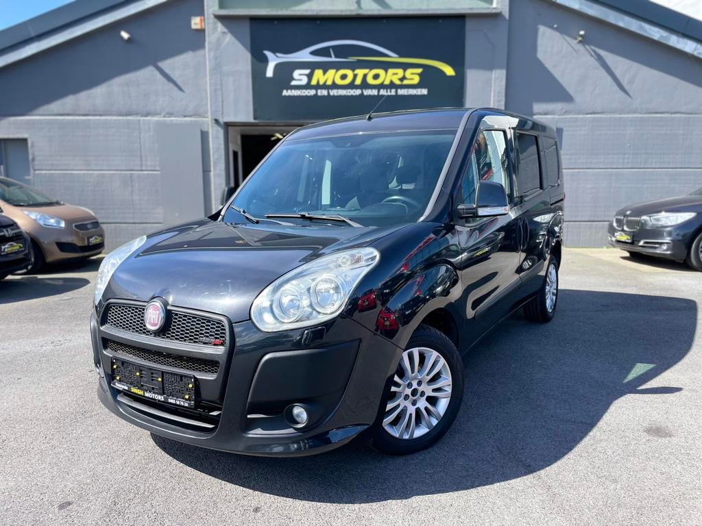 Fiat Doblo 1.6D | Airco | Trekhaak | 1 eigenaar | 5plaats |, Euro 5, Stof, Doblo, Zwart
