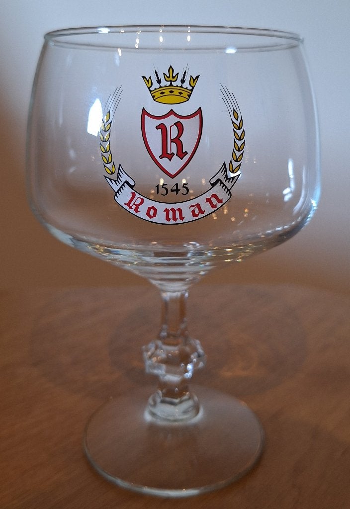1 Brouwerij Roman bierglas, Verzamelen, Ophalen of Verzenden, Zo goed als nieuw, Glas of Glazen, Overige merken