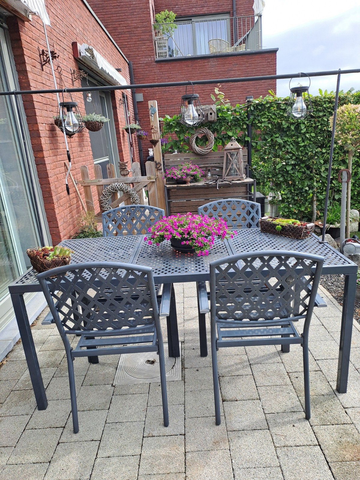 Mooi metalen tuinset, Ophalen, Tuinset