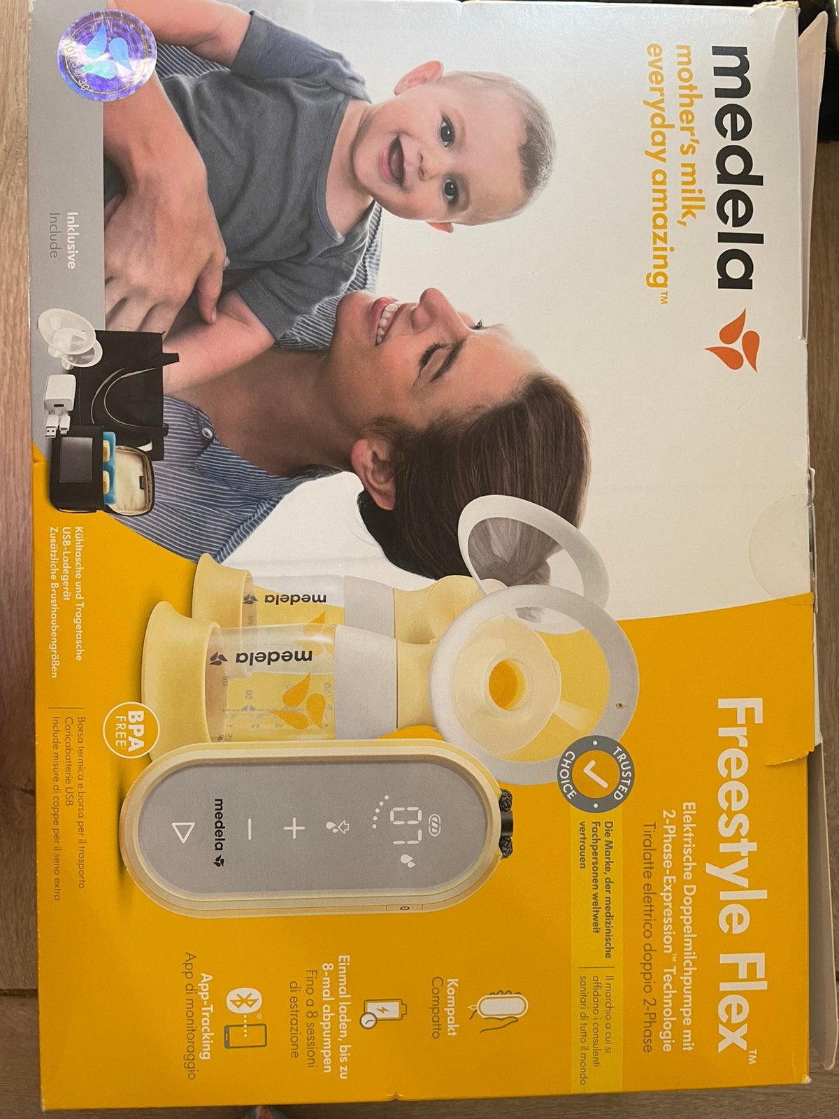 Dubbele elektrische borstkolf medela, Ophalen, Zo goed als nieuw, Borstkolf, Medela