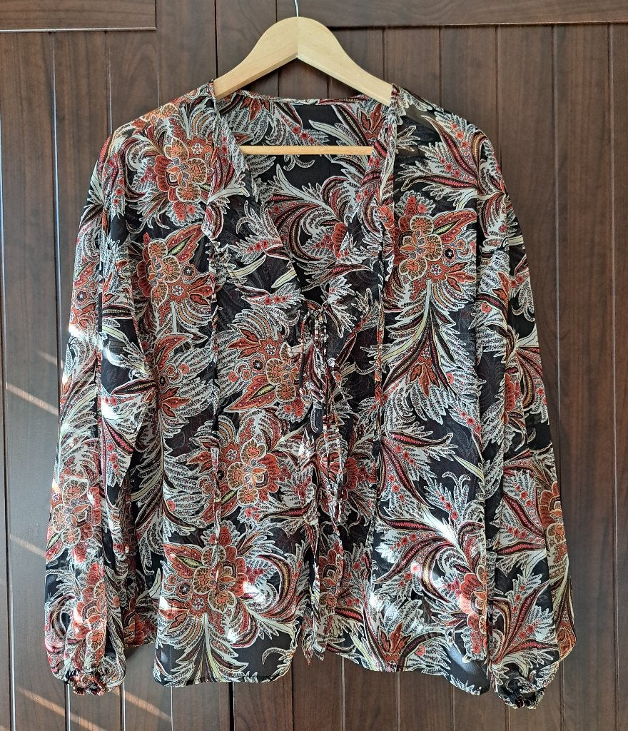 Mooie blouse van Morgan in maat 44, Verzenden, Zwart, Maat 42/44 (L), Morgan
