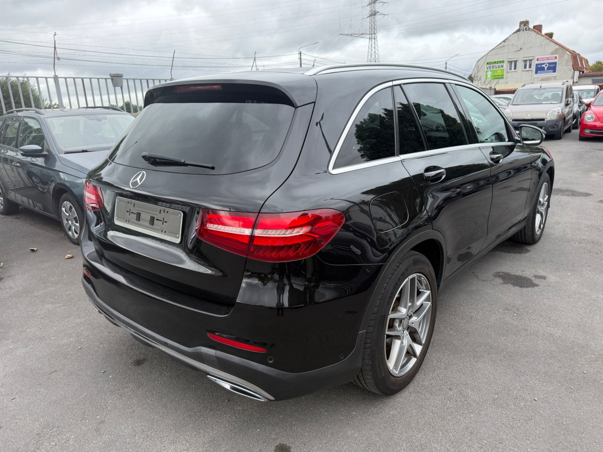 Mercedes Glc 250 D 4Matic, Auto's, Mercedes-Benz, Automaat, Gebruikt, Leder en Stof, Zwart