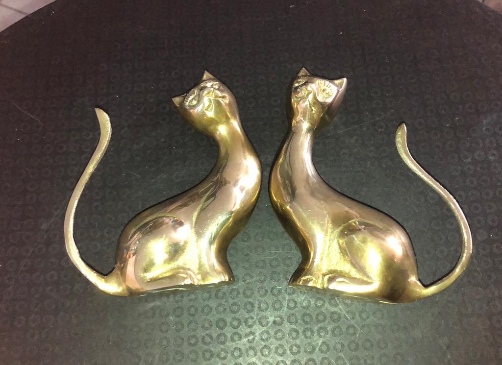 2 katten, Antiek en Kunst, Brons
