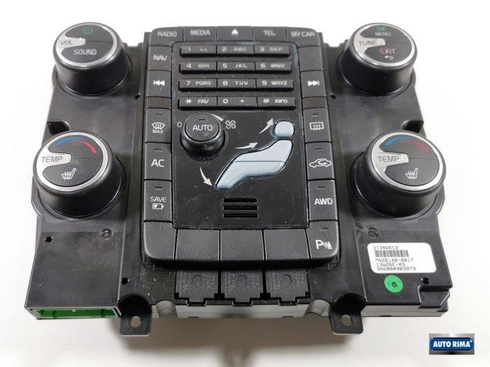 Panneau de commandes chauffage d'un Volvo V60, -, 3 mois de garantie, -, -