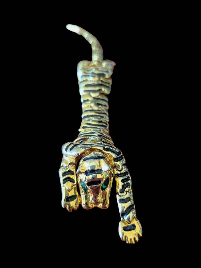 Broche tigre vintage de 20 cm de haut, Enlèvement
