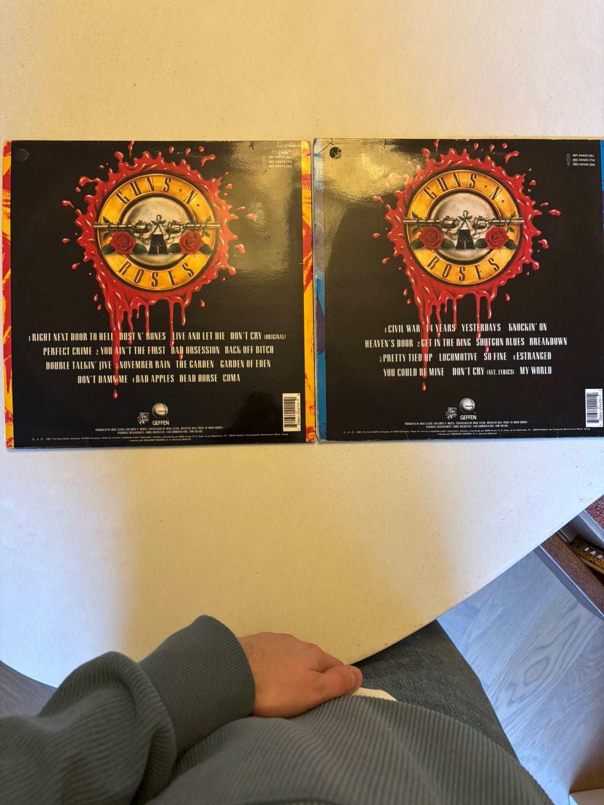Lp 1991 guns n roses - use your illusion I + II vinyl vg+, Enlèvement ou Envoi