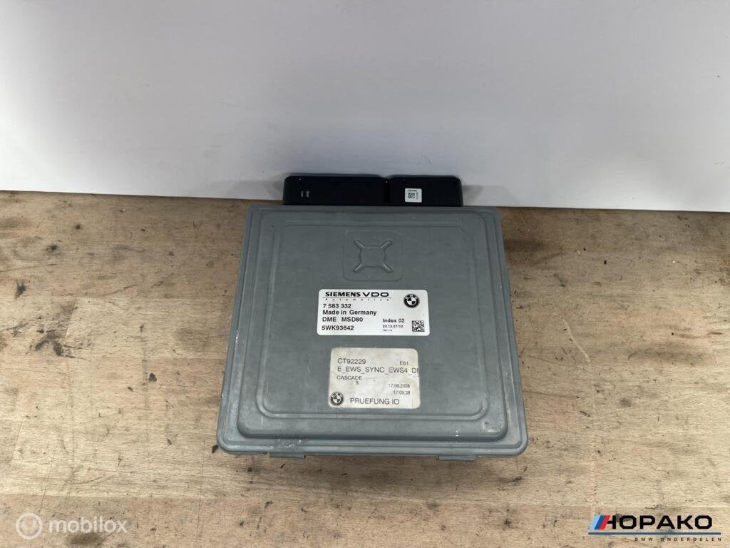 ECU / Motorcomputer BMW | MSD80 | 7583332, Autos : Pièces & Accessoires, Électronique & Câbles, Utilisé, Enlèvement ou Envoi