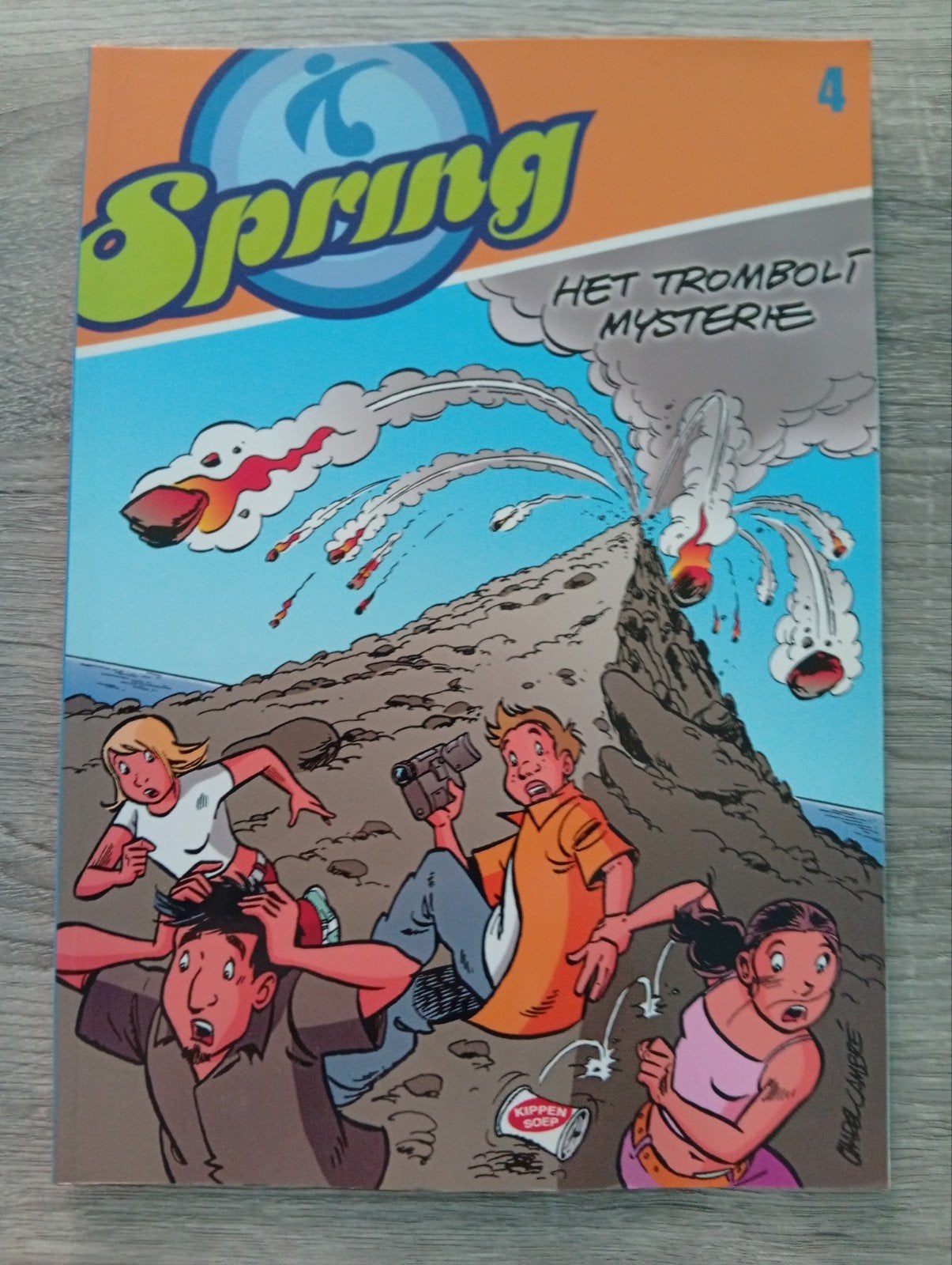 spring Het Tomboli mysterie strip, Boeken, Stripverhalen, Eén stripboek, Ophalen of Verzenden, Zo goed als nieuw, Charel Cambré