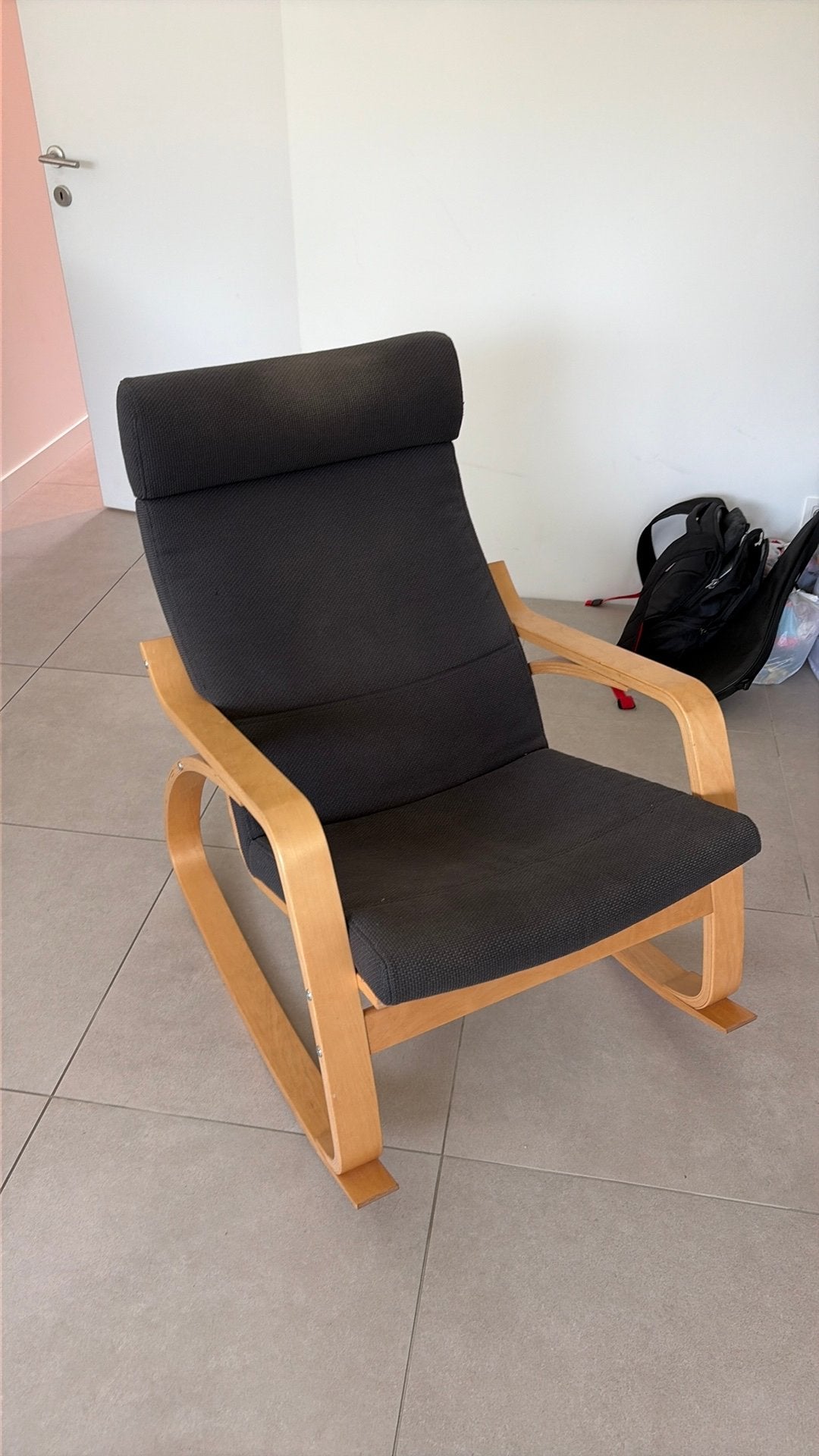 Ikea Poang schommelstoel defect zitvlak, Enlèvement, Utilisé, Bois