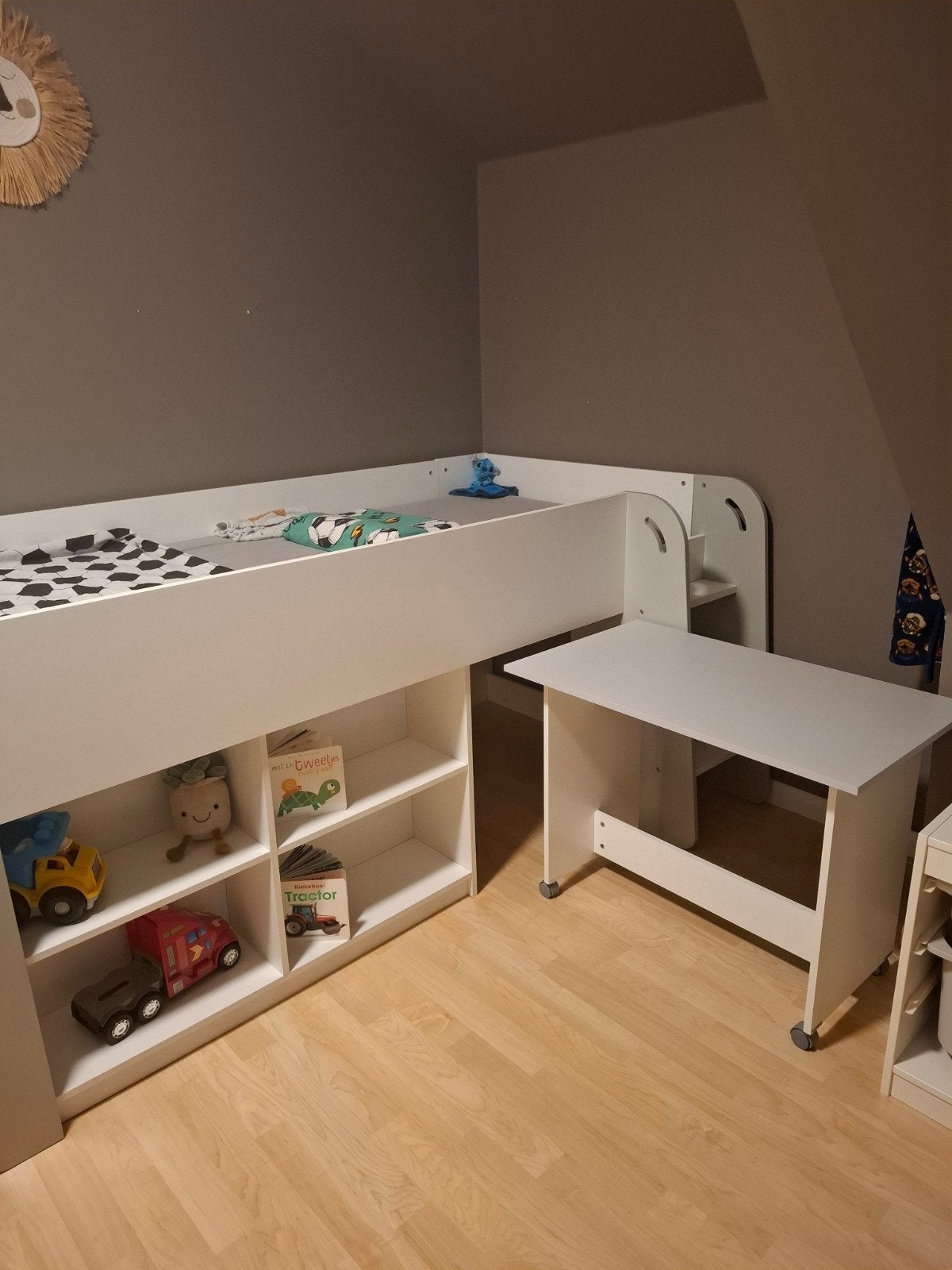 halfhoogslaper. de grote van 1 persoonsbed, Kinderen en Baby's, Ophalen, Halfhoogslaper