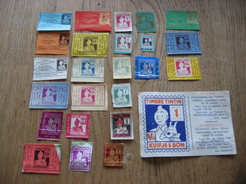 Coupons et timbres Tintin Tintin Points par Weekblad Tintin, Collections, Personnages de BD, Enlèvement ou Envoi, Tintin, Comme neuf