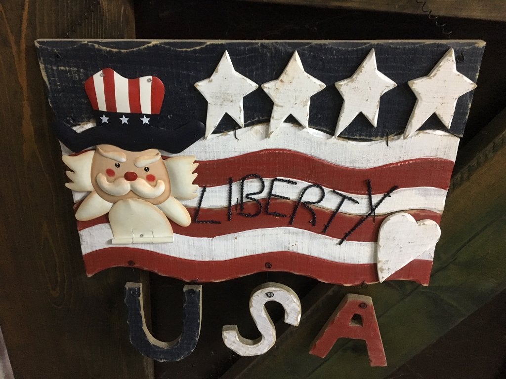 Panneau en bois USA - déco < style vintage <, Enlèvement ou Envoi