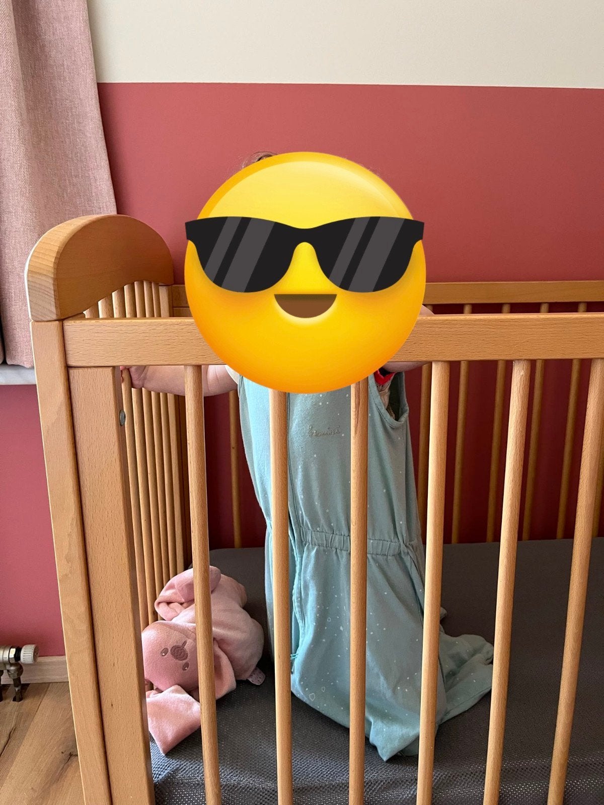 babybed pericles eik + Matras multicare, Kinderen en Baby's, Ophalen