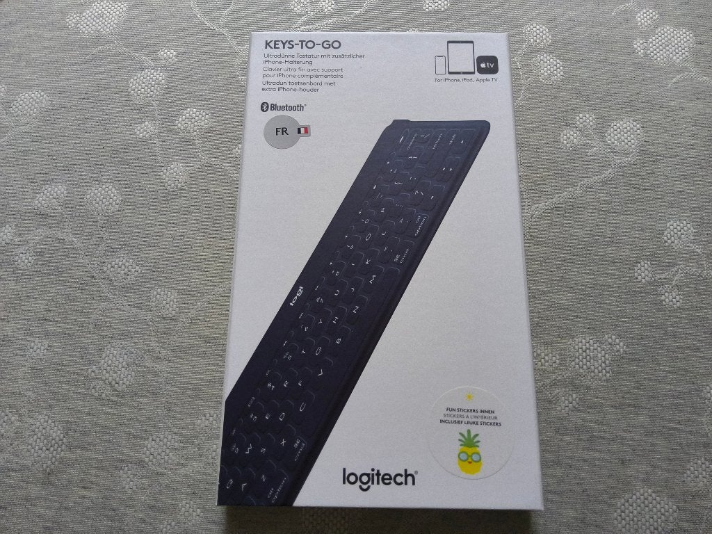 Clavier Logitech Keys-to-Go pour iPhone/iPad/Apple TV, Informatique & Logiciels, Claviers, Comme neuf, Azerty, Sans fil, Enlèvement ou Envoi