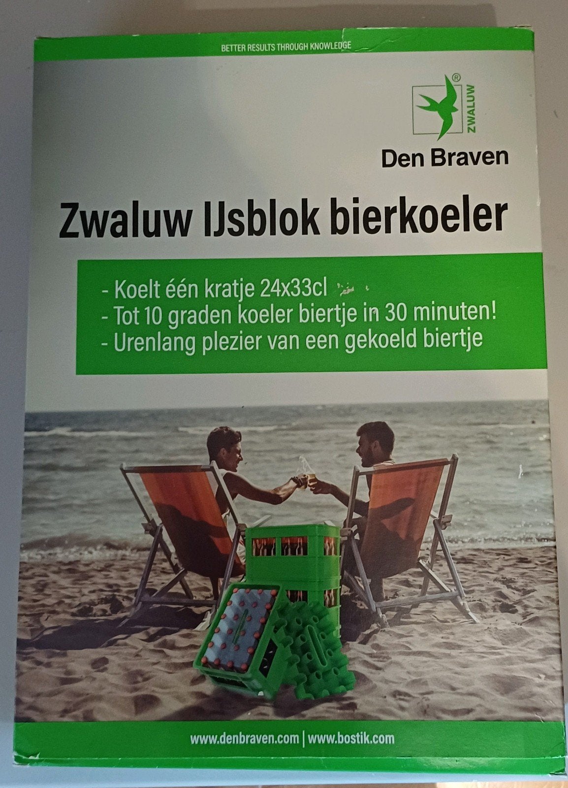 Zwaluw ijsblok bierkoeler, Ophalen