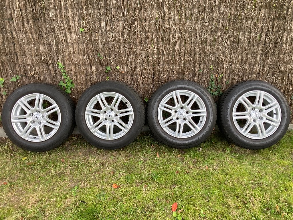 winterbanden 205/60 R16 92H op alu-velgen, Pneus et Jantes, Pneus hiver, 16 pouces, Véhicule de tourisme