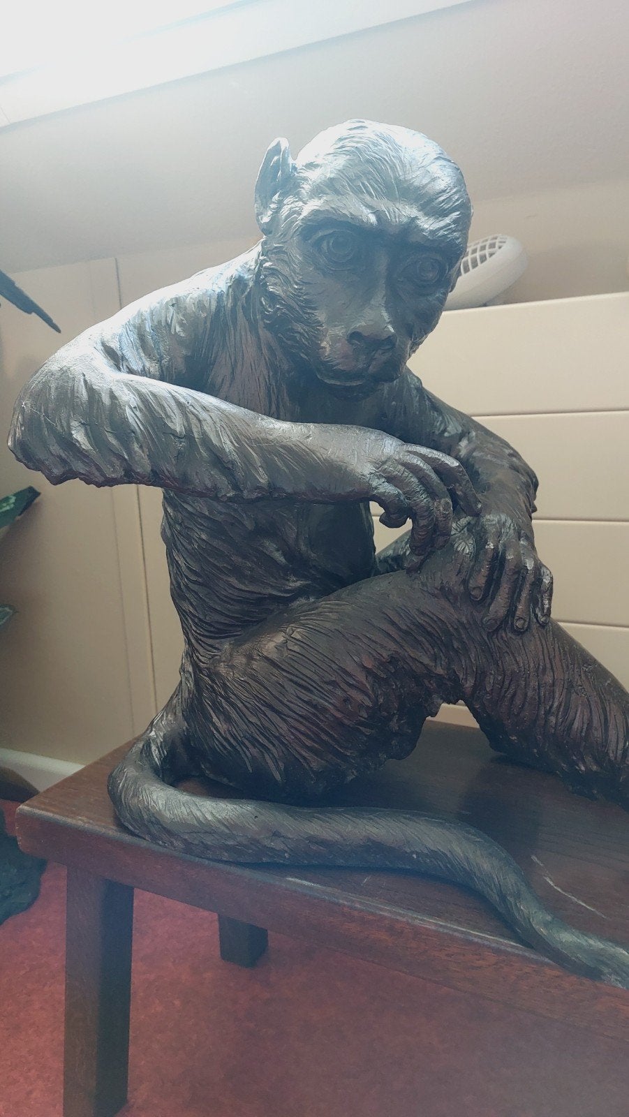 Mooie bronzen aap, Antiek en Kunst, Ophalen