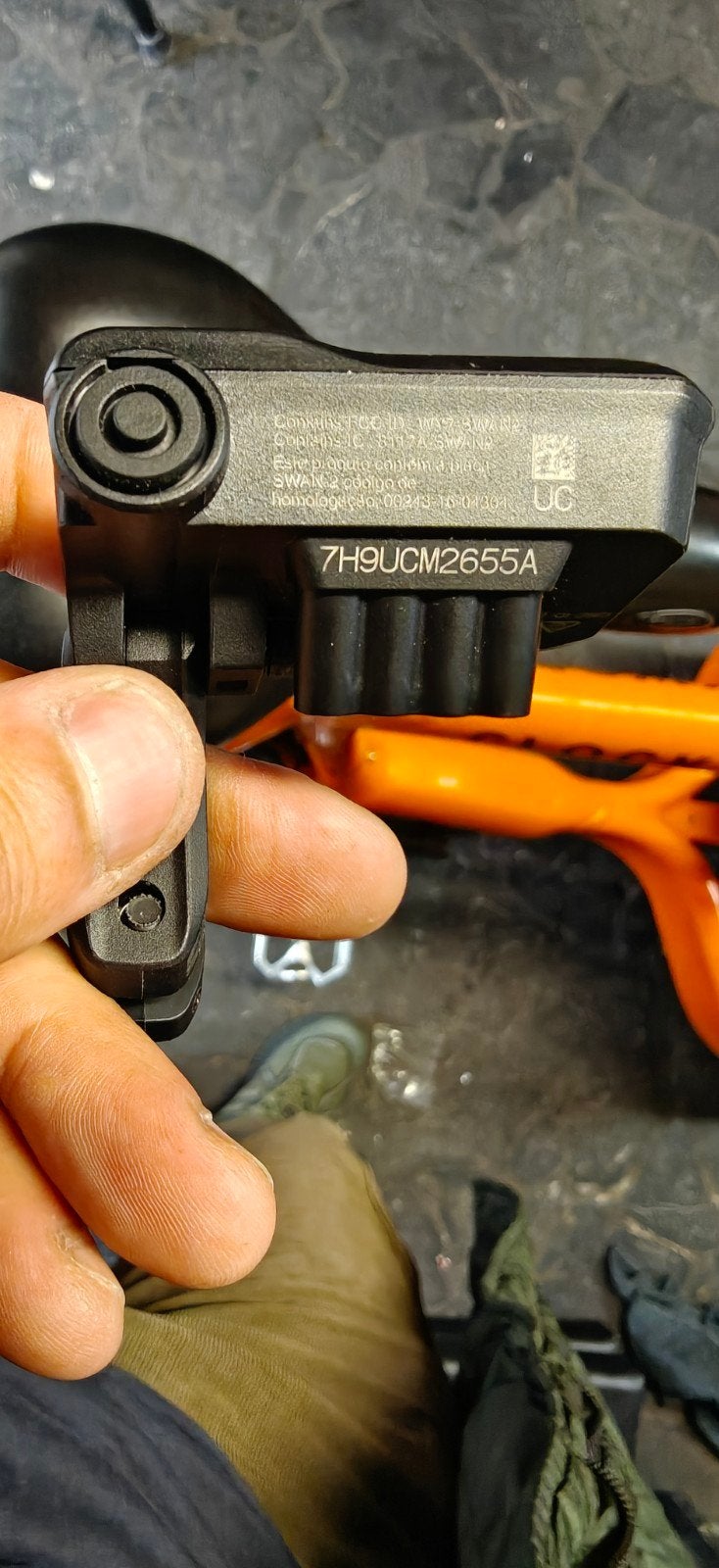 Shimano sc-em 800 display, Ophalen