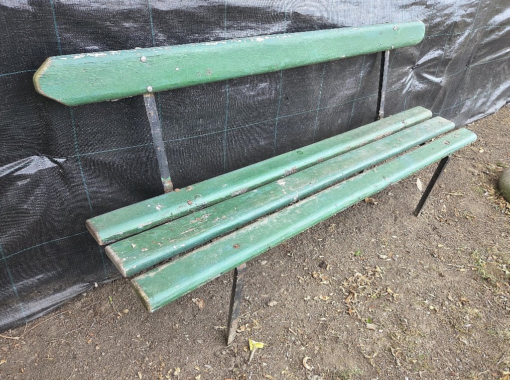 Ancien banc de jardin, Enlèvement, Utilisé, Bois