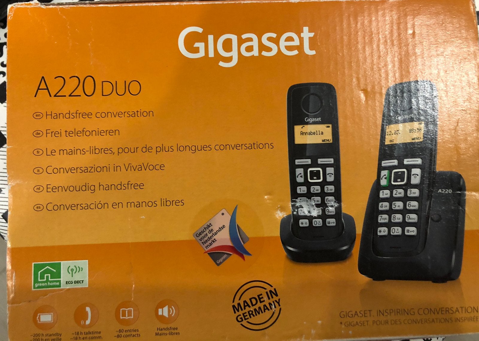 Huıs telefon 2 stuks a220 duo, Télécoms, Téléphones fixes | Combinés & sans fil, Enlèvement, Comme neuf
