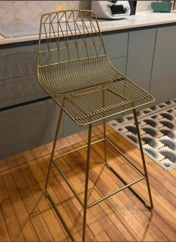 Tabouret de bar dorées, Enlèvement, Métal