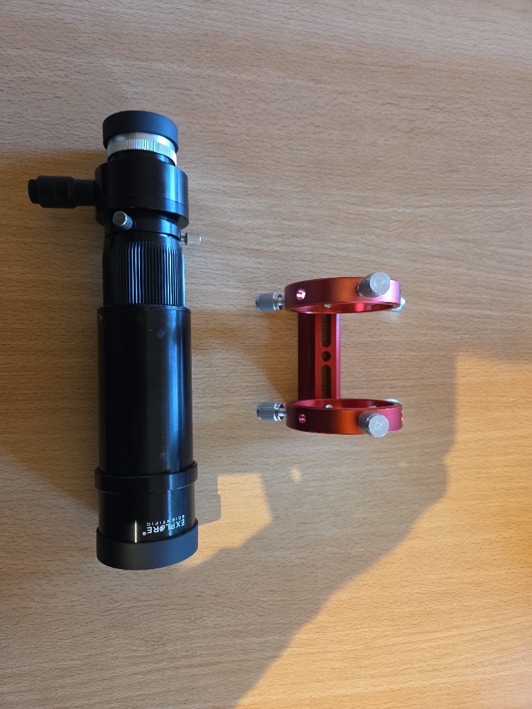 Finder ; Explorer Scientific + bevestiging ringen op zadel, Audio, Tv en Foto, Optische apparatuur | Telescopen, Ophalen of Verzenden