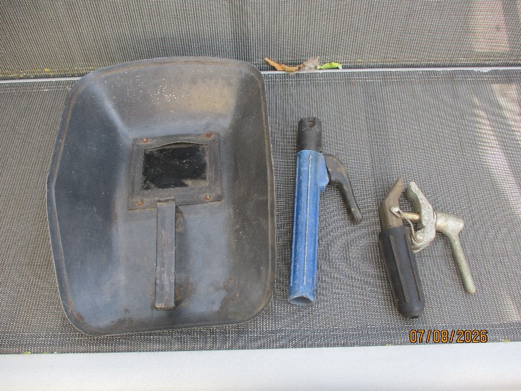 Laskap met tangen, Doe-het-zelf en Bouw, Laskappen, Lasfilter, Ophalen of Verzenden, Gebruikt