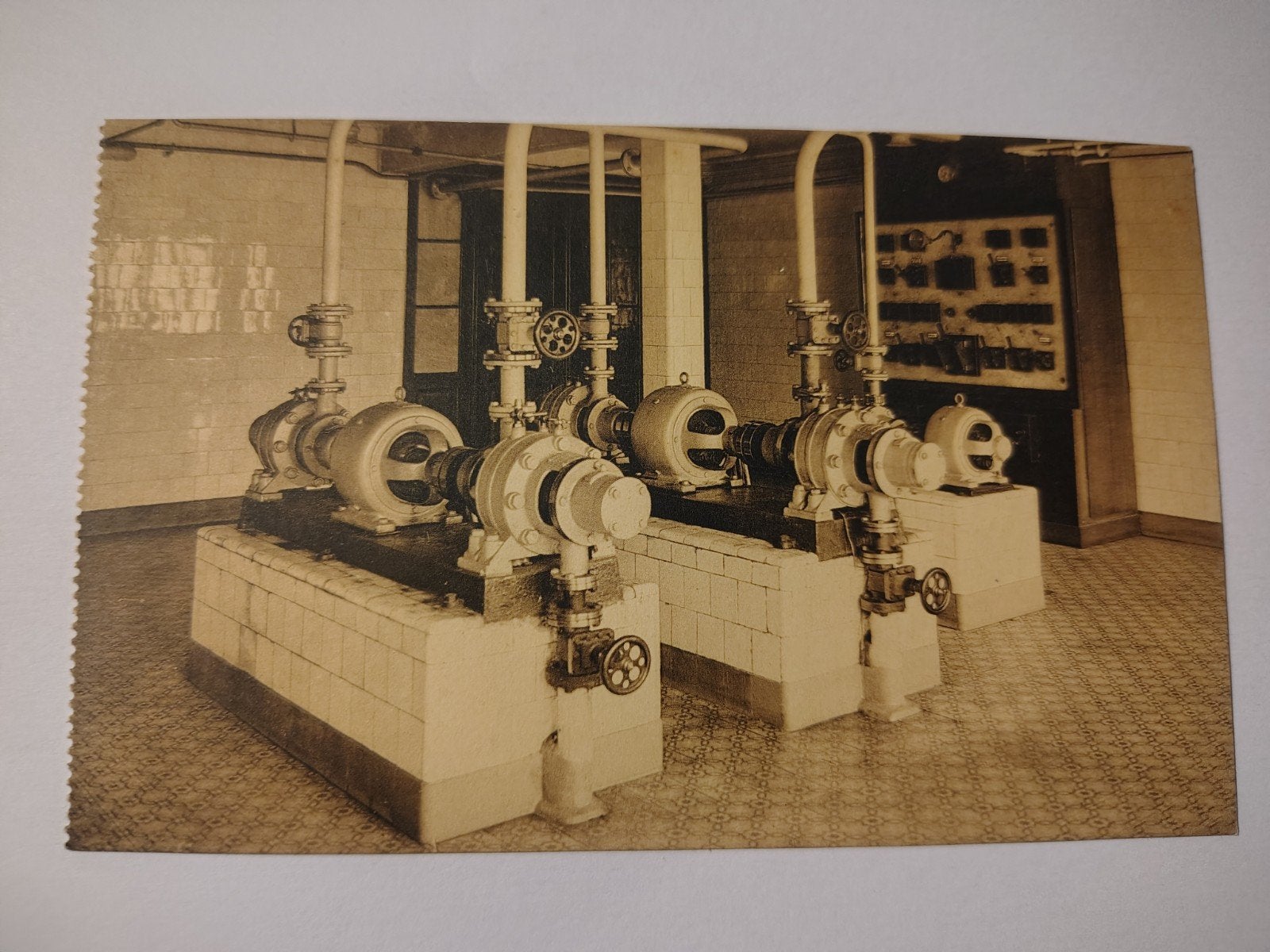 Pompes électriques du zoo d'Anvers - Salle des machines., Enlèvement ou Envoi, Anvers