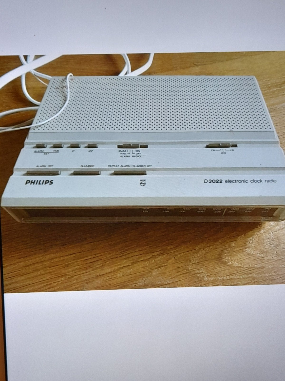 Philips wekkerradio uit de jaren 80, Elektronische apparatuur, Wekkers, Ophalen of Verzenden, Gebruikt