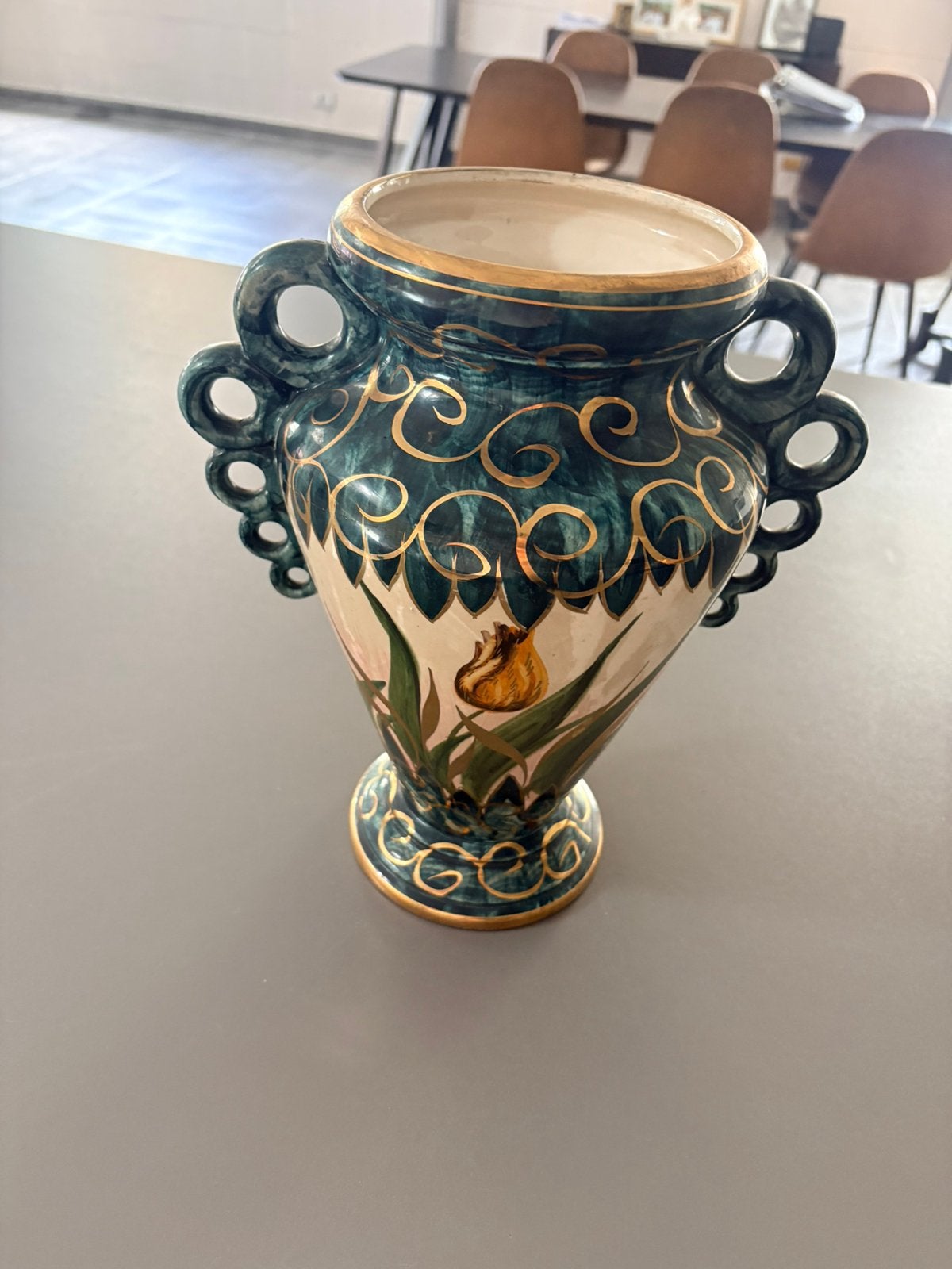 Grand Vase Vintage Art Déco – Hubert Bequet, Envoi