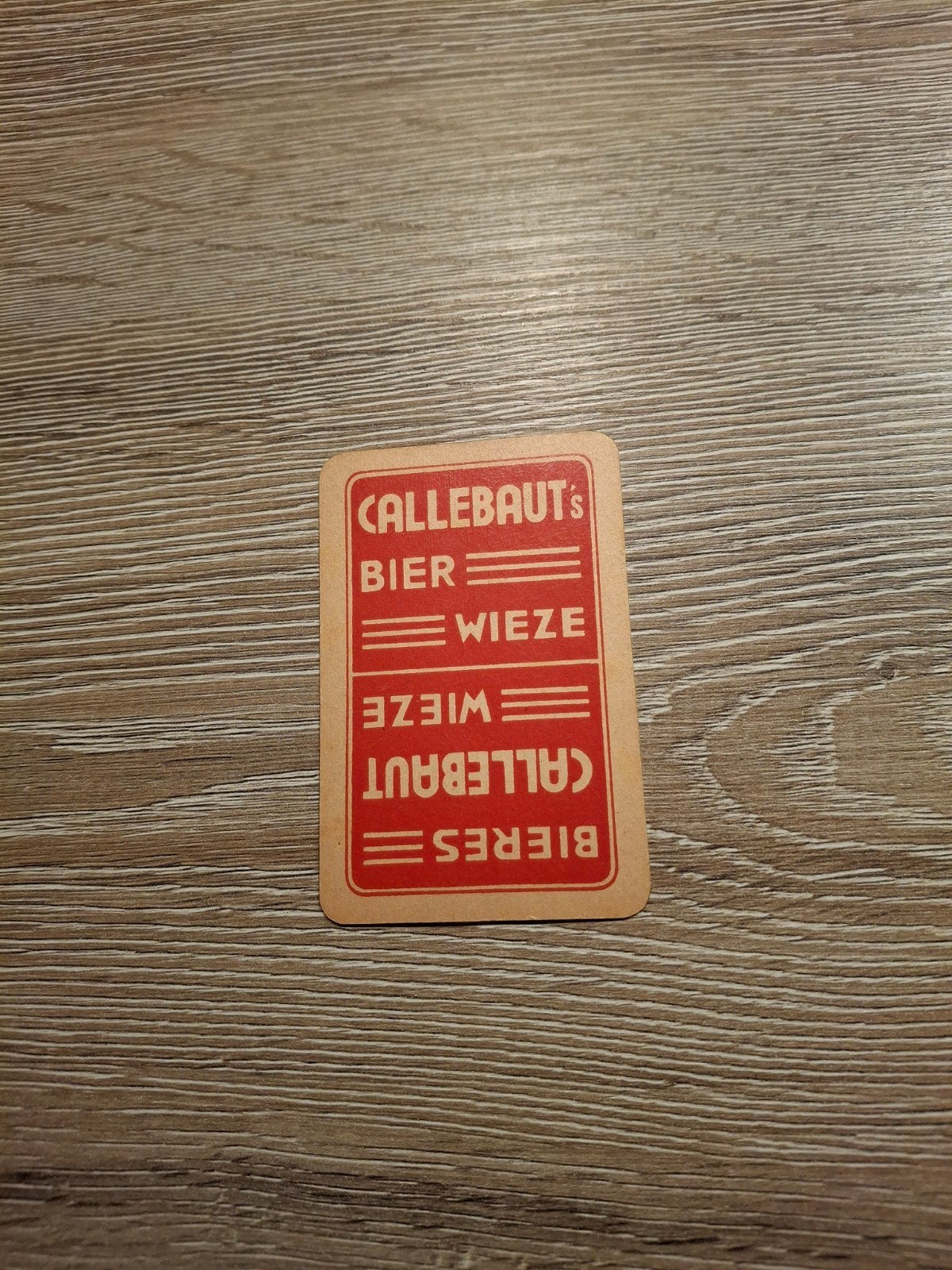 Oude speelkaart callebaut wieze, Verzamelen, Ophalen of Verzenden