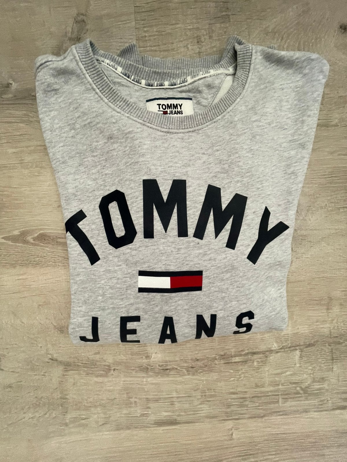Tommy Jeans sweater – lichtgrijs – maat S, Ophalen of Verzenden, Nieuw, Maat 46 (S) of kleiner, Grijs
