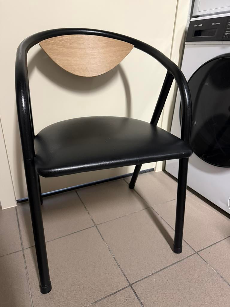 Chaises cusine, Ophalen, Kunststof, Gebruikt, Zwart