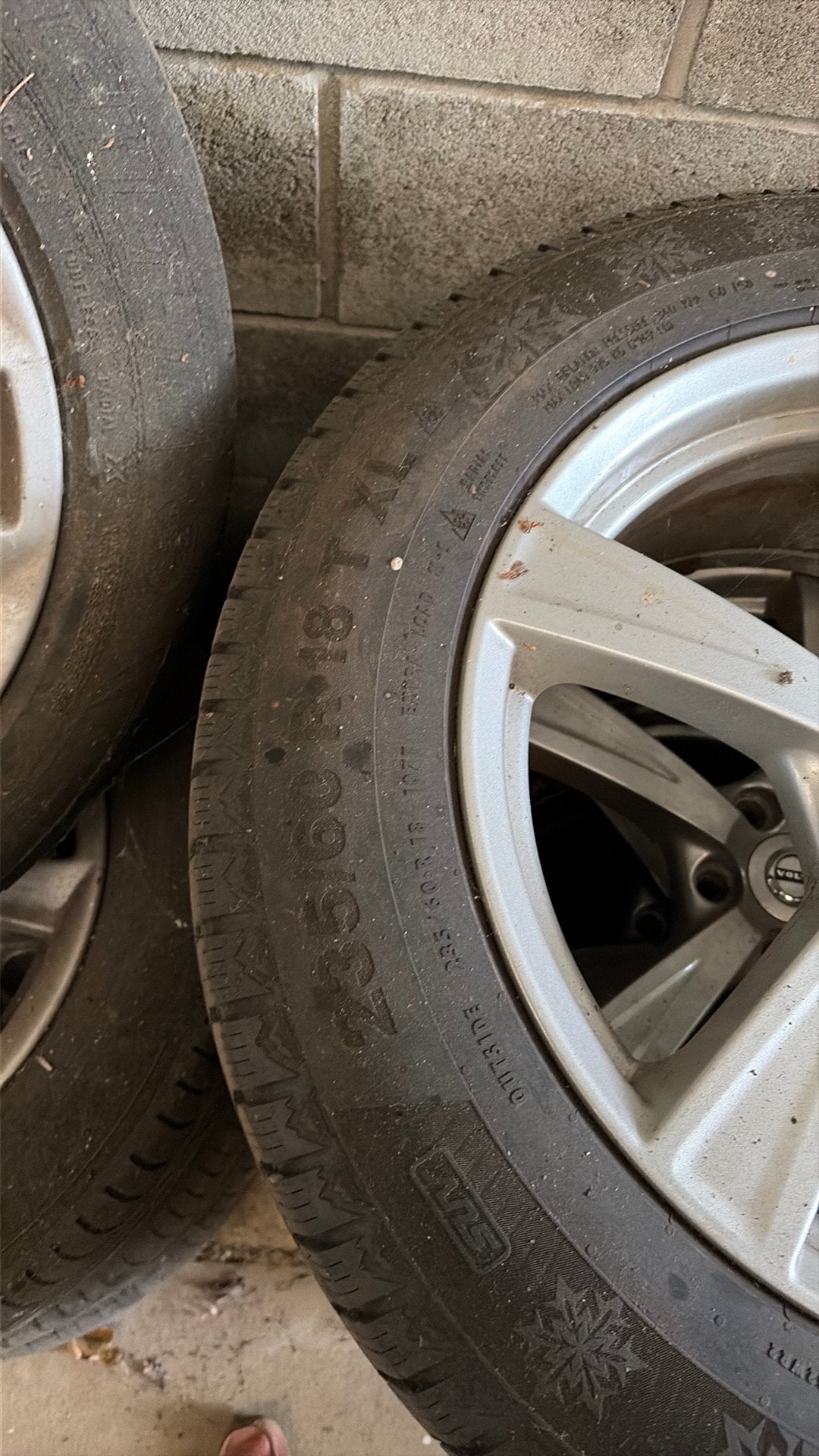 Volvo xc90 Velgen met winterbanden, Ophalen, 18 inch, Gebruikt, Velg(en)