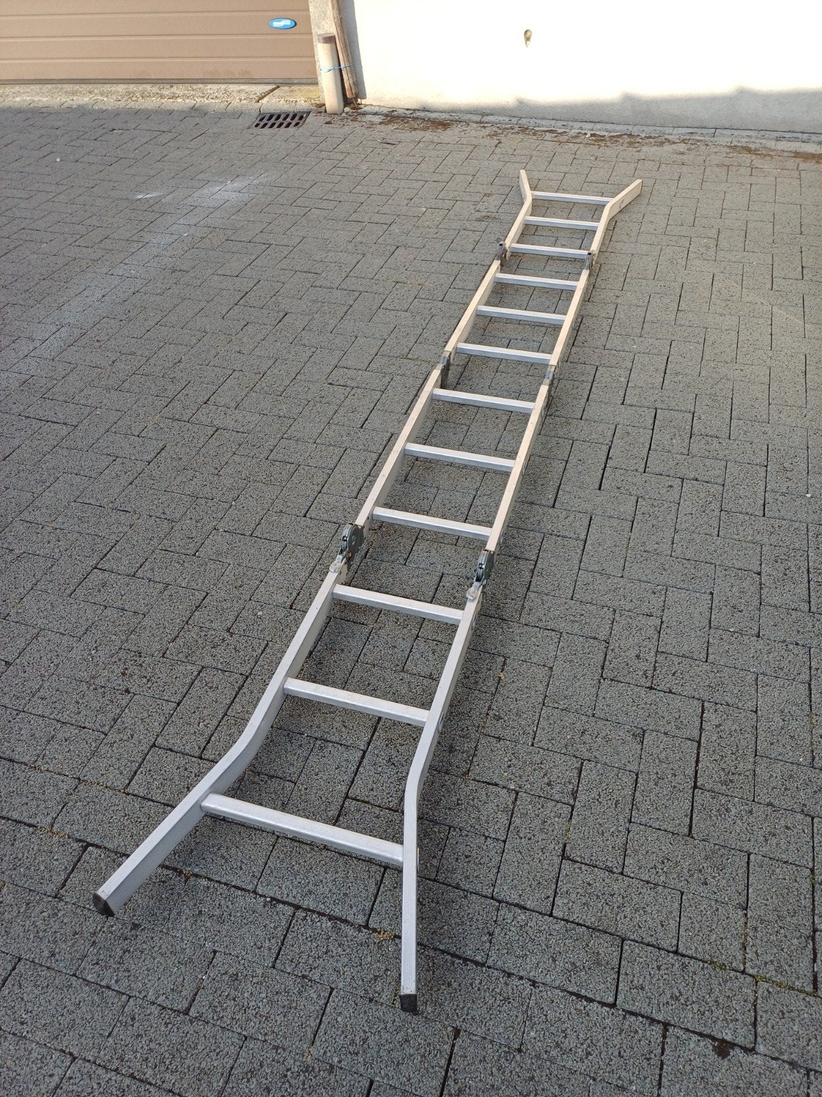 vouwladder, Ophalen