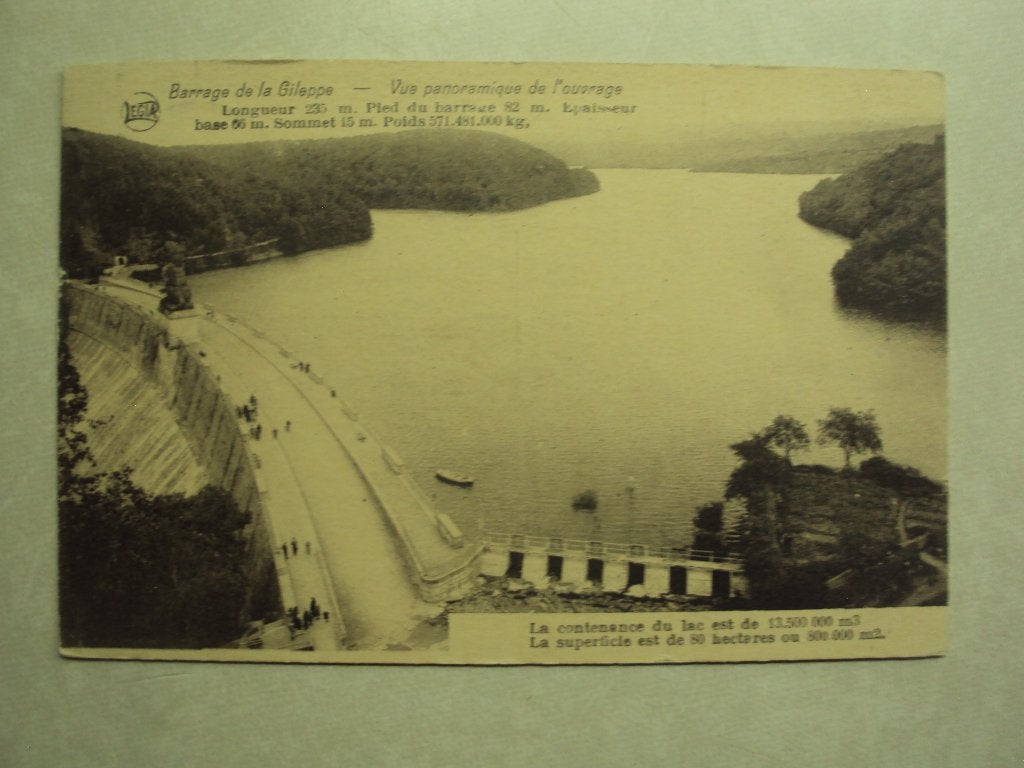 53273 - BARRAGE DE LA GILEPPE - VUE PANORAMIQUE - 2 FOTO'S, Envoi
