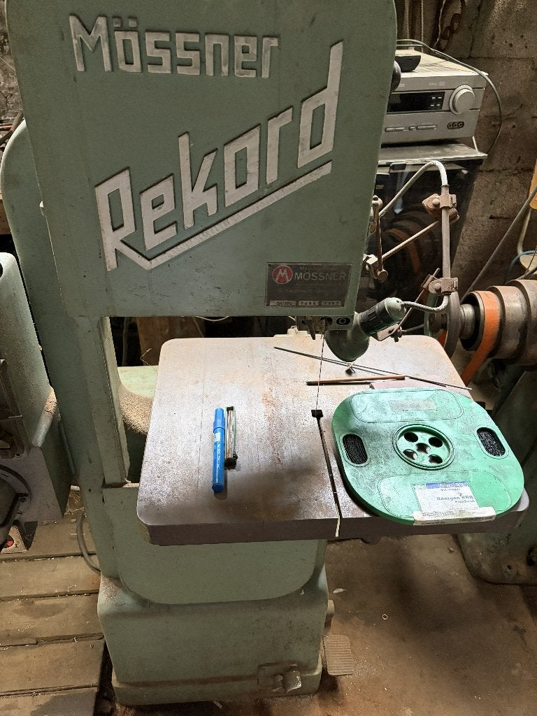Scie à ruban Mössner avec soudeur de lame, Doe-het-zelf en Bouw, Gereedschap | Zaagmachines, Ophalen, Gebruikt, 70 mm of meer