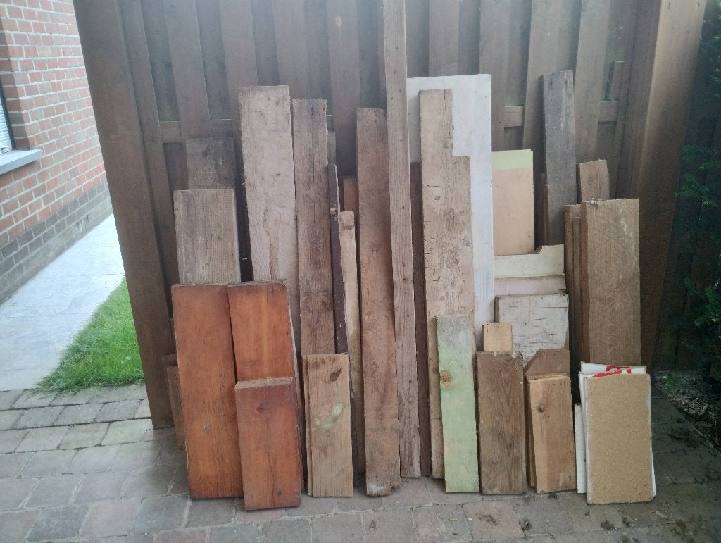 gratis brandhout, Tuin en Terras, Brandhout, Minder dan 3 m³, Ophalen, Overige houtsoorten, Blokken