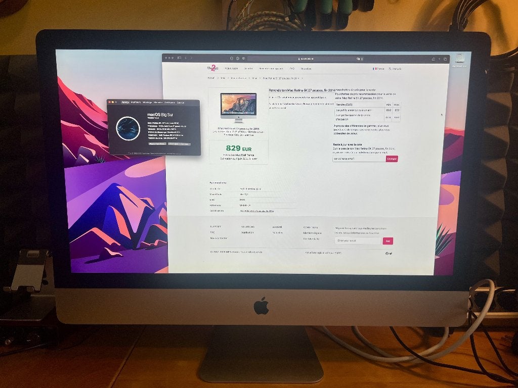 iMac Retina 5K 27" – i7 4.0 GHz – 32 Go RAM – SSD 1 To, Computers en Software, Apple Desktops, Ophalen, Gebruikt, 32 GB, SSD