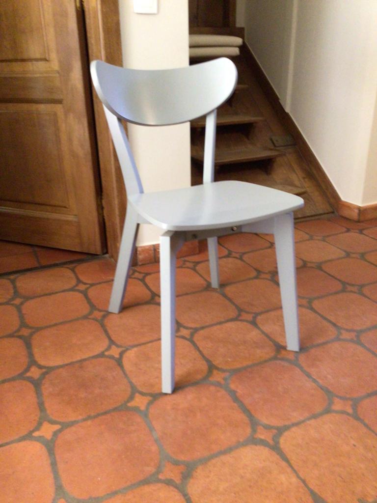 Keukenstoelen pas aangekocht in nieuwe staat blue grey, Enlèvement, Comme neuf