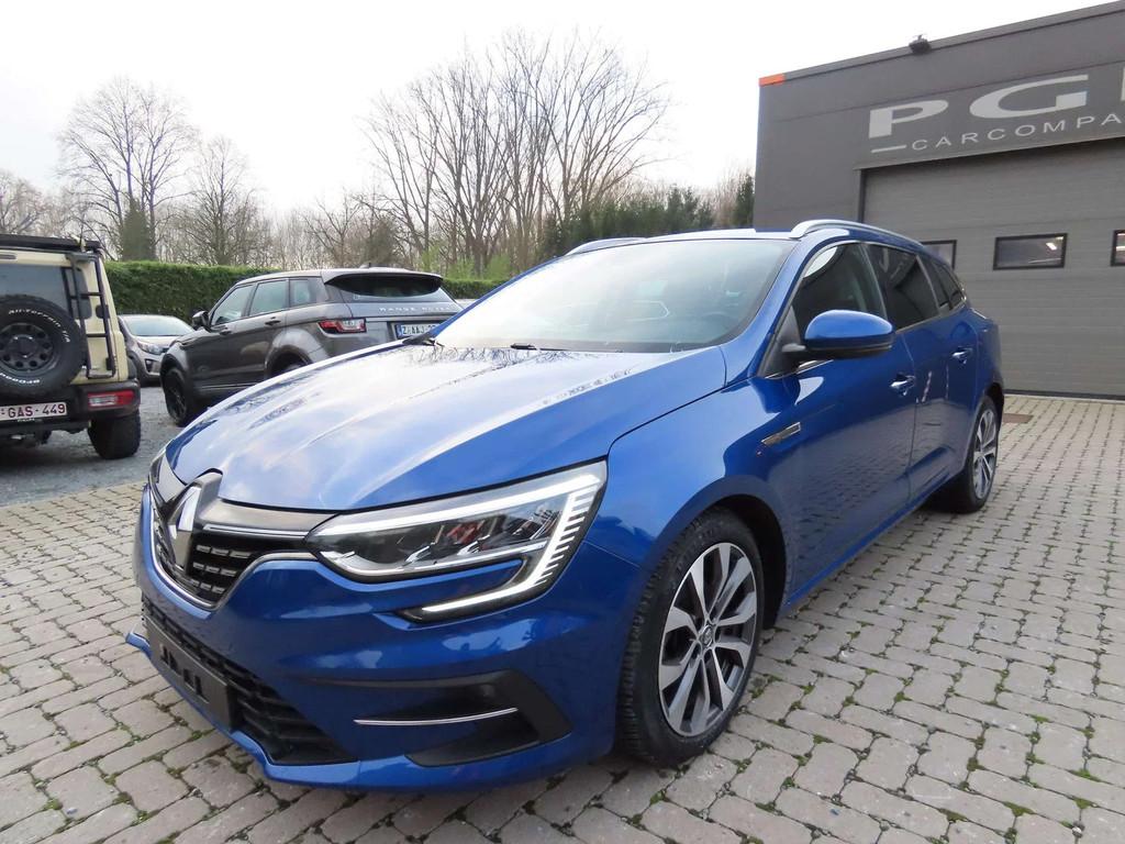 Renault Mégane Megane Grandtour TCe 140 GPF TECHNO, Auto's, Gebruikt, 4 cilinders, Blauw, 1333 cc