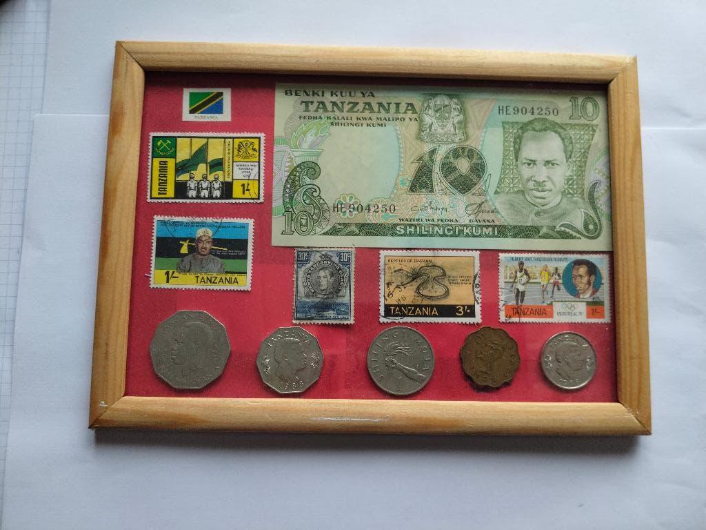 postzegels ,munten , Tanzania, Timbres & Monnaies, Monnaies | Afrique, Enlèvement ou Envoi, Afrique du Sud, Série