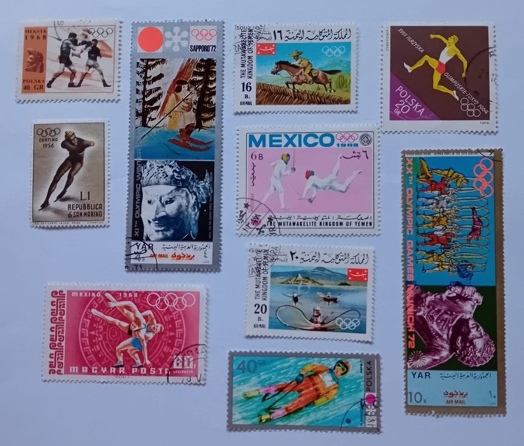 Postzegels / olympische spelen, Ophalen, Gestempeld, Olympische Spelen