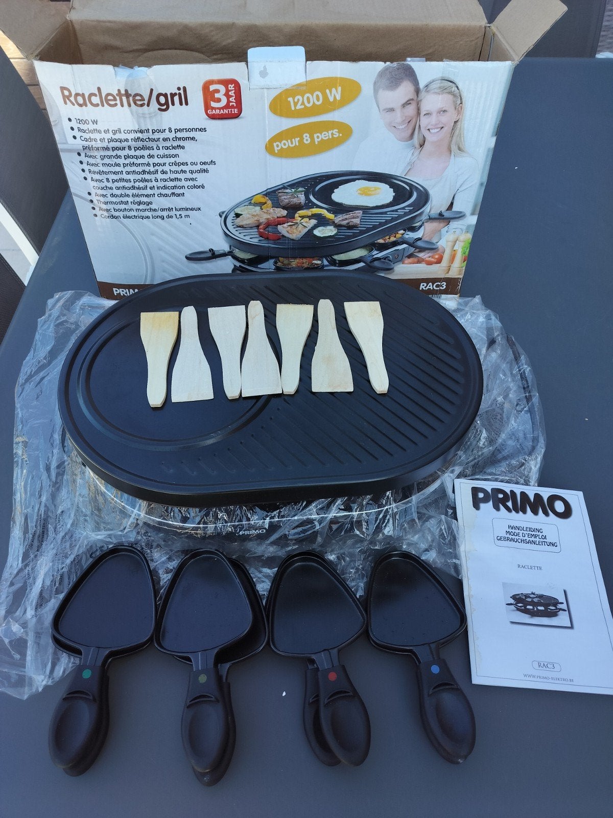 Raclette/Gourmet/Grill, Electroménager, Enlèvement, Utilisé, 8 personnes et plus
