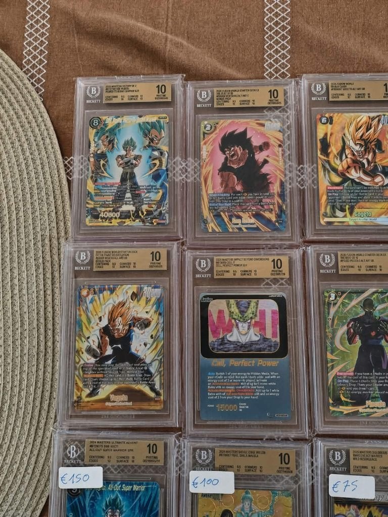 Dragon Ball Super TCG Slabs/Kaarten (NM+ BGS 10/BGS 9.5), Ophalen of Verzenden, Nieuw, Speelkaart(en)