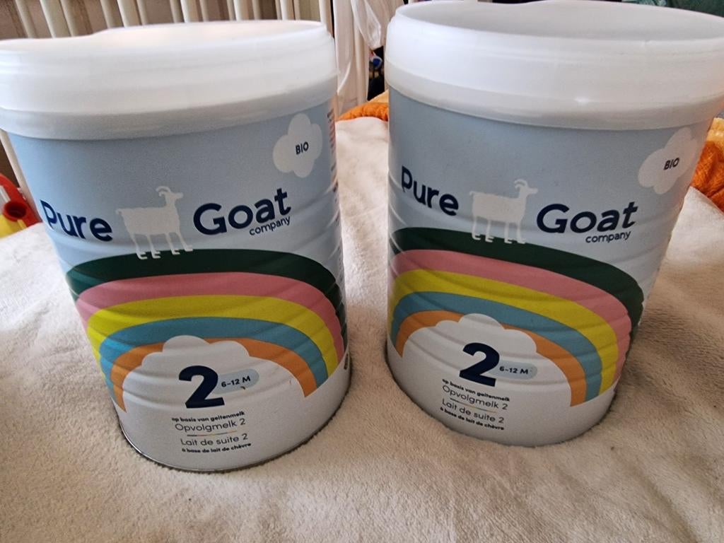 2 pots de lait de chèvre biologique biologique non ouvert, l, Enfants & Bébés, Enlèvement ou Envoi, Neuf