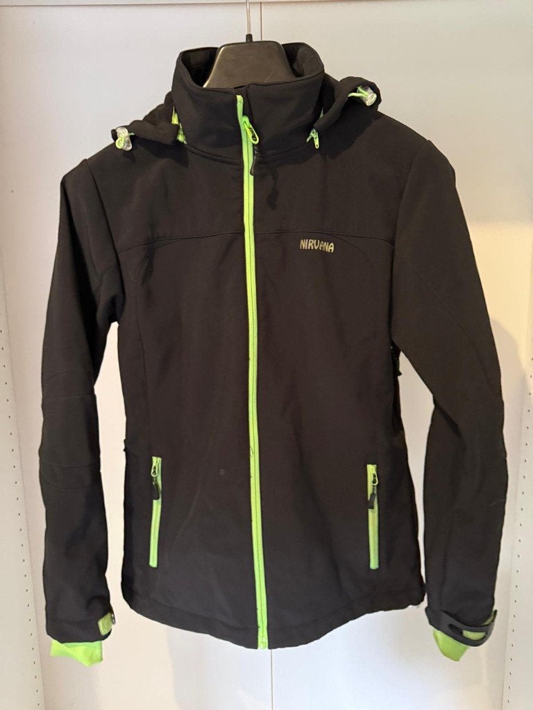 NIRVANA softshell jas - Free Ride Heritage - Maat 38/40, Maat 38/40 (M), Zwart, Ophalen of Verzenden, Zo goed als nieuw