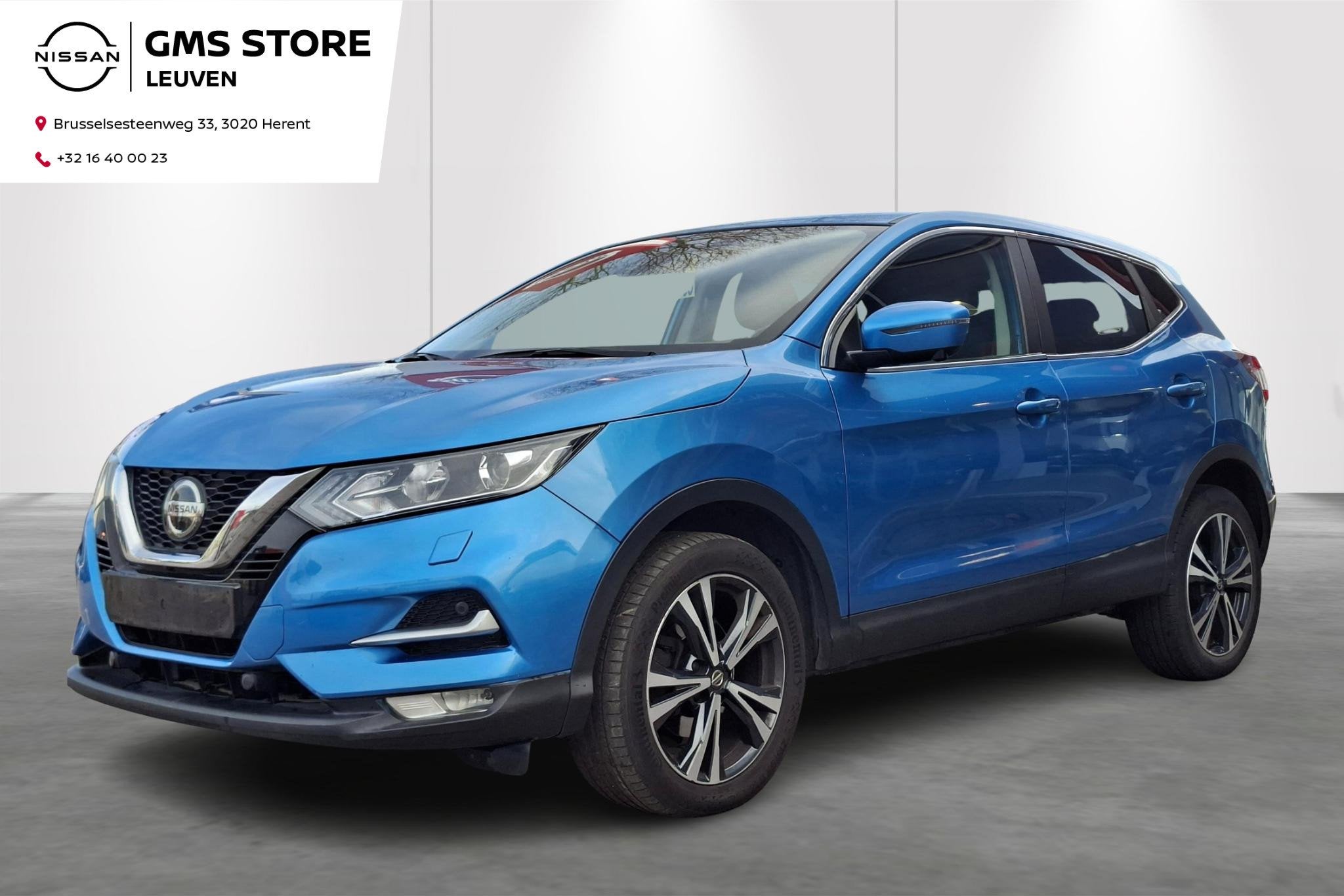 Nissan Qashqai N-Connecta-Auto-Carplay-360Cam-Airo, Stof, 4 cilinders, Blauw, 5 zetels
