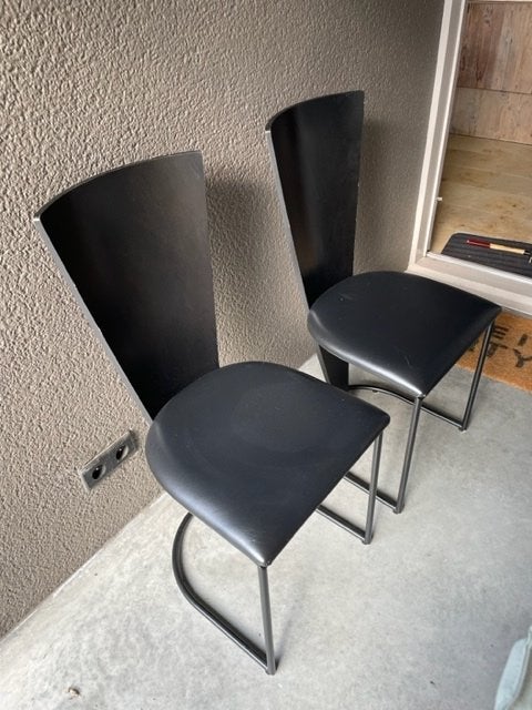 Eetkamerstoelen, Ophalen, Gebruikt, Zwart, Hout